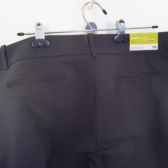 MOSSIMO BOOT CUT PANT NWT Sz 18 Mid Rise Slim Hip - Picture 6 of 7